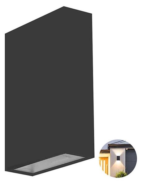 LED Vonkajšie nástenné svietidlo LED/4W/230V 3000K IP65 čierna