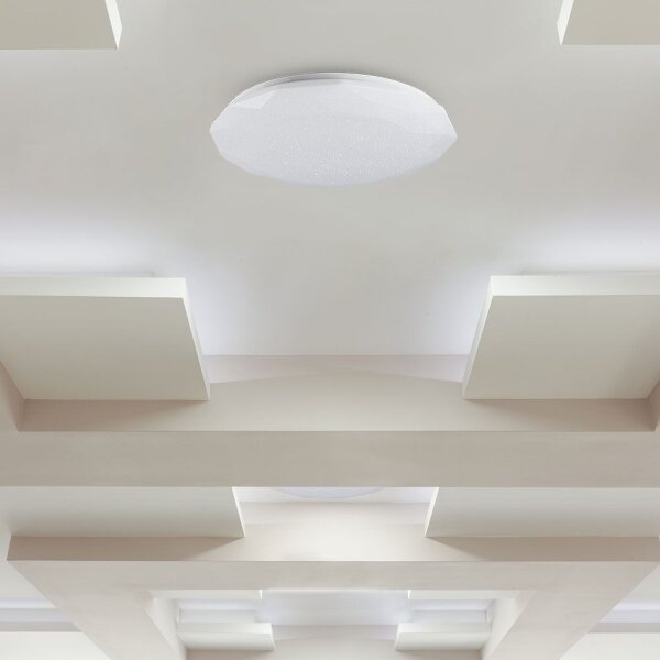 LED stmievateľné stropné svietidlo, 60 W, 230 V, farebná teplota 3000/4000/6500 K, s diaľkovým ovládačom