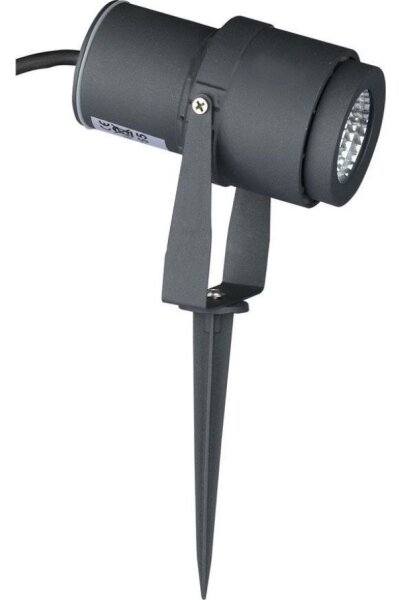 LED Vonkajšia lampa LED/12W/100-240V IP65 3000K šedá