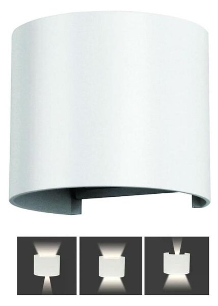 LED Vonkajšie nástenné svietidlo LED/6W/230V 4000K IP65 biela