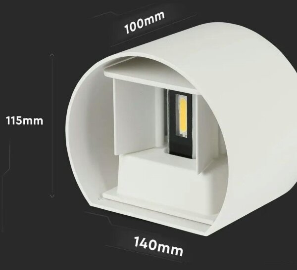 LED Vonkajšie nástenné svietidlo LED/6W/230V 4000K IP65 biela