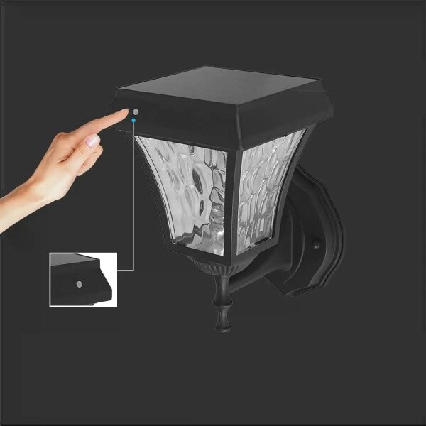LED Solárna nástenná lampa 3v1 LED/2W/5,5V 3000K/6000K IP65 2200 mAh