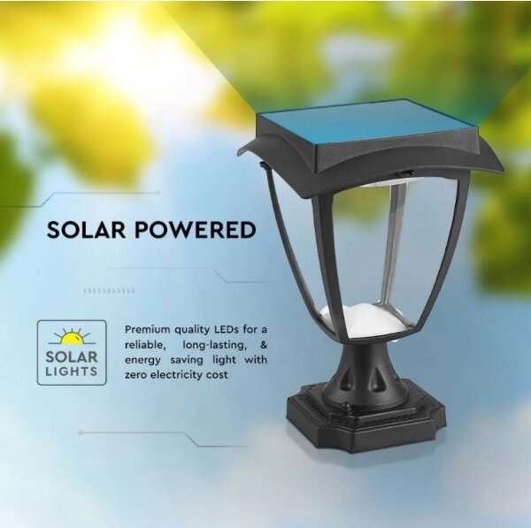 LED Solárna lampa LED/2W/3,7V 3000/6000K IP65 2200 mAh