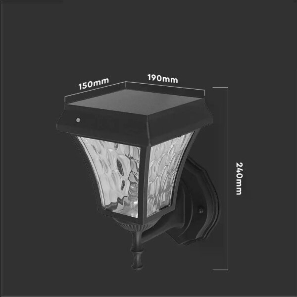 LED Solárna nástenná lampa 3v1 LED/2W/5,5V 3000K/6000K IP65 2200 mAh