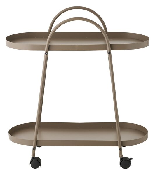 Kovový servírovací stolík na kolieskach 27,5x60 cm Empoli – House Nordic