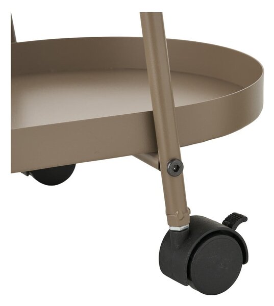 Kovový servírovací stolík na kolieskach 27,5x60 cm Empoli – House Nordic