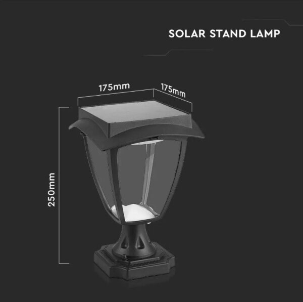 LED Solárna lampa LED/2W/3,7V 3000/6000K IP65 2200 mAh