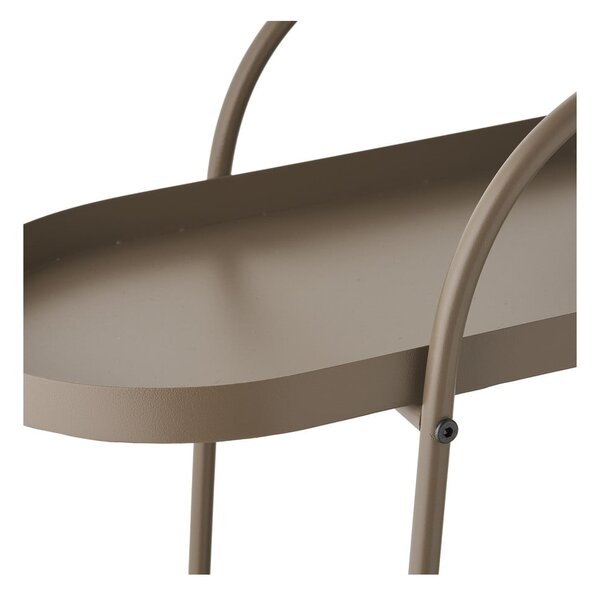 Kovový servírovací stolík na kolieskach 27,5x60 cm Empoli – House Nordic