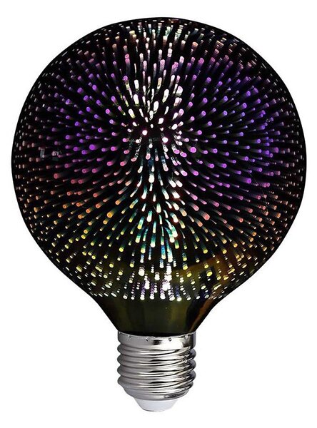 LED 3D Dekoračná žiarovka FILAMENT G125 E27/4W/230V 3000K