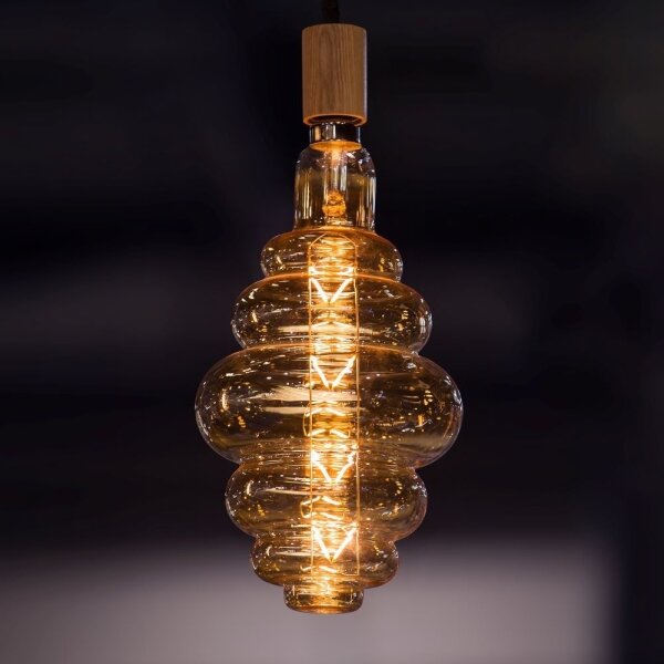 LED Stmievateľná žiarovka FILAMENT S200 E27/8W/230V 1800K
