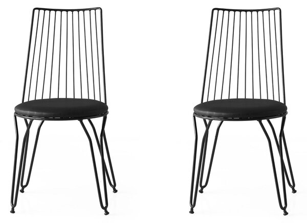 Kalune Design Sada 2 ks jedálenských stoličiek Ada čierna