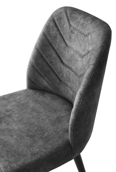 Kalune Design Sada 2 ks jedálenských stoličiek Dallas 527 V2 antracitová