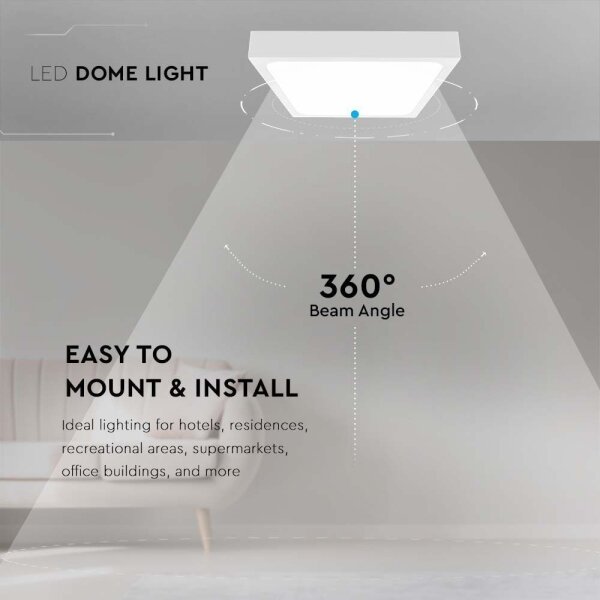LED Kúpeľňové stropné svietidlo LED/30W/230V 6500K IP44 42x42 cm biela