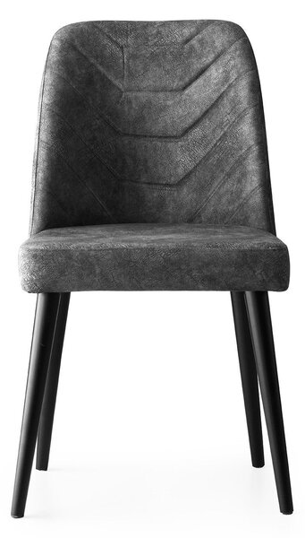 Kalune Design Sada 2 ks jedálenských stoličiek Dallas 527 V2 antracitová