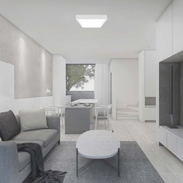 LED Kúpeľňové stropné svietidlo LED/30W/230V 6500K IP44 42x42 cm biela