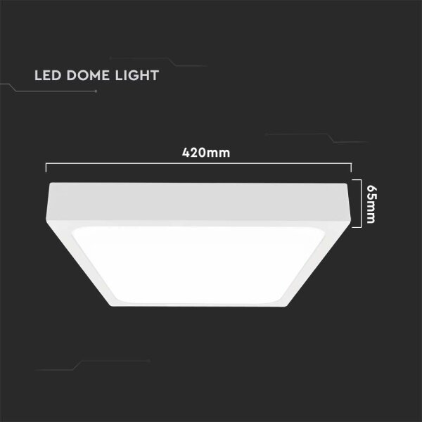 LED Kúpeľňové stropné svietidlo LED/30W/230V 6500K IP44 42x42 cm biela