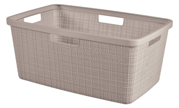 Taupe plastový kôš na bielizeň 46 l Jute – Curver