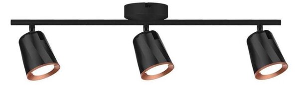 LED Bodové svietidlo 3xLED/5W/230V 4000K čierna