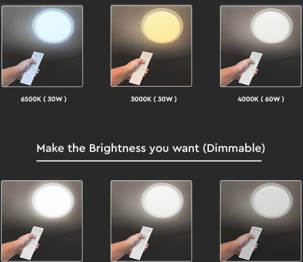 LED Stmievateľné stropné svietidlo LED/40W/230V 3000K/4000K/6500K + DO