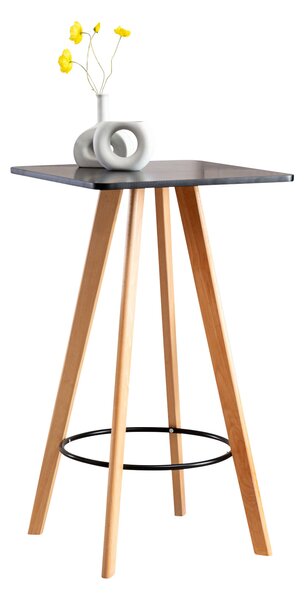 Barový stôl Mijas natura, hranatý ~ v105 x 60 x 60 cm Farba Čierna