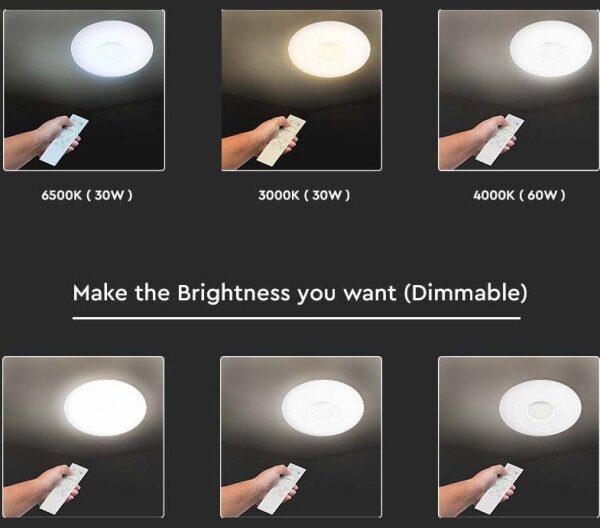 LED Stmievateľné stropné svietidlo LED/40W/230V 3000K/4000K/6500K + DO