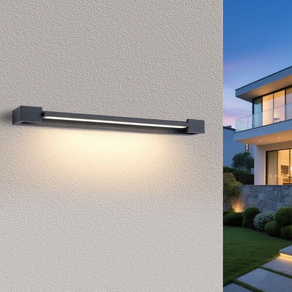 Brilagi - LED kúpeľňové osvetlenie zrkadla AQUA LINE LED/24W/230V 90 cm IP44 antracit