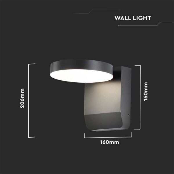LED Vonkajšie nástenné flexibilné svietidlo LED/17W/230V IP65 3000K čierna