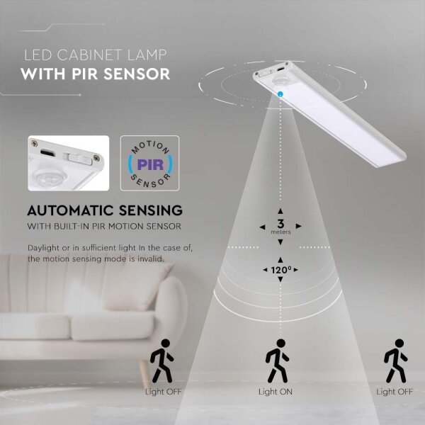 LED Podlinkové svietidlo so senzorom LED/2W/5V 4000K 2200 mAh