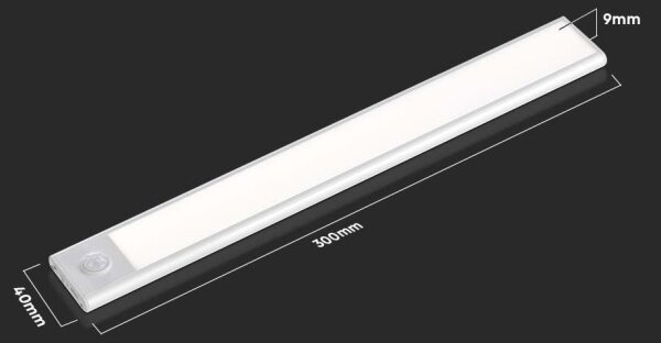 LED podlinkové svietidlo so senzorom LED/1,5W/5V 1500 mAh 3000K