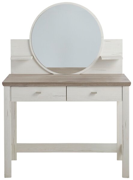 TOALETNÝ STOLÍK, sivá, biela, 104,3/45/143 cm Hom`in - Toaletné stolíky