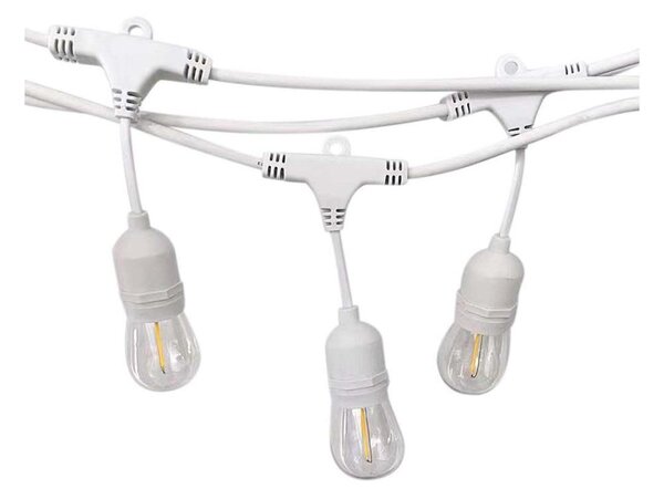 Vonkajšia reťaz STRING 15xE27/40W/230V 15m IP65