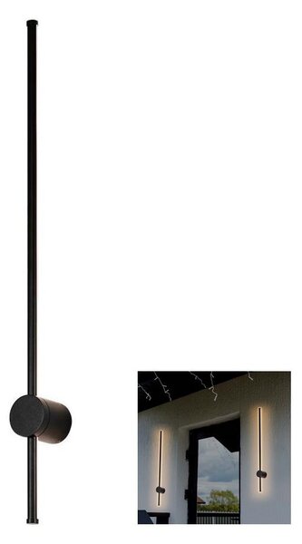 LED Vonkajšie nástenné svietidlo LED/12W/230V 4000K IP65 čierna