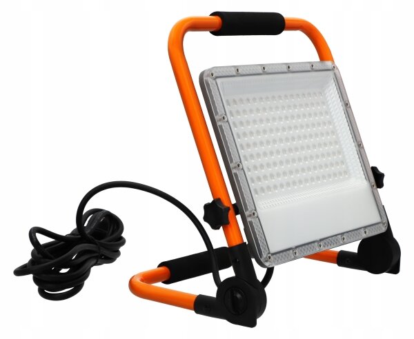 LED reflektor so stojanom LED/100W/230V 4500K IP65 oranžový