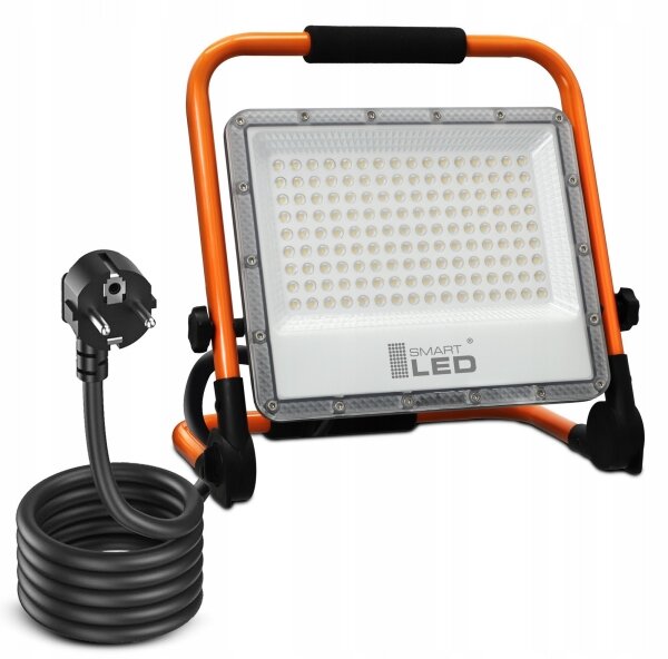 LED reflektor so stojanom LED/100W/230V 4500K IP65 oranžový