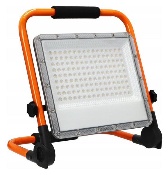 LED reflektor so stojanom LED/100W/230V 4500K IP65 oranžový
