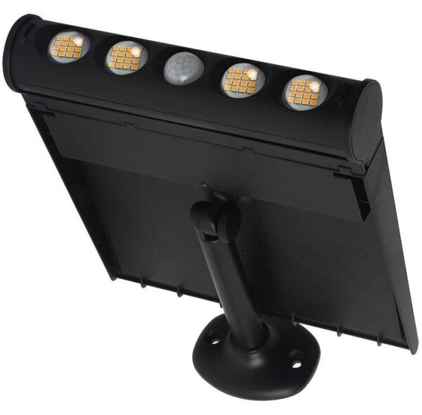 LED solárne nástenné svietidlo so senzorom LED/8W/3,7V IP65 3000K 4000 mAh