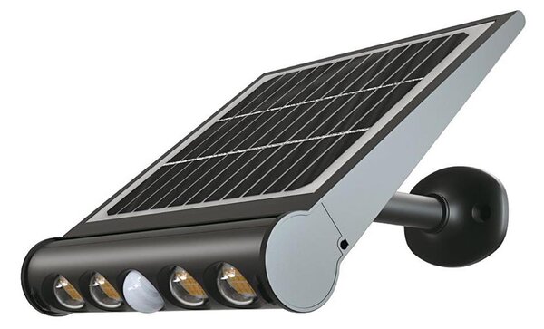 LED solárne nástenné svietidlo so senzorom LED/8W/3,7V IP65 3000K 4000 mAh