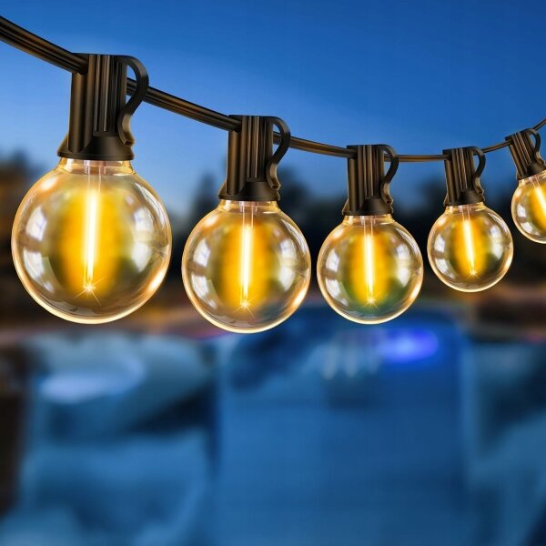 LED Vonkajší dekoratívny reťazec 25xE12/1W/230V 17,5 m IP65 čierna