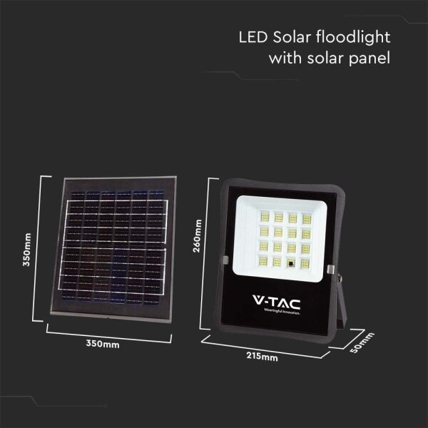 LED vonkajší solárny reflektor LED/16W/3,2V 4000K IP65