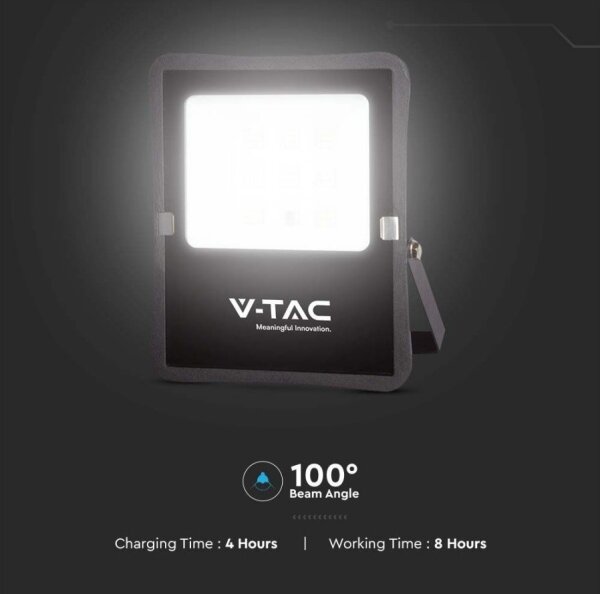 LED vonkajší solárny reflektor 6W/3,2V 6400K IP65