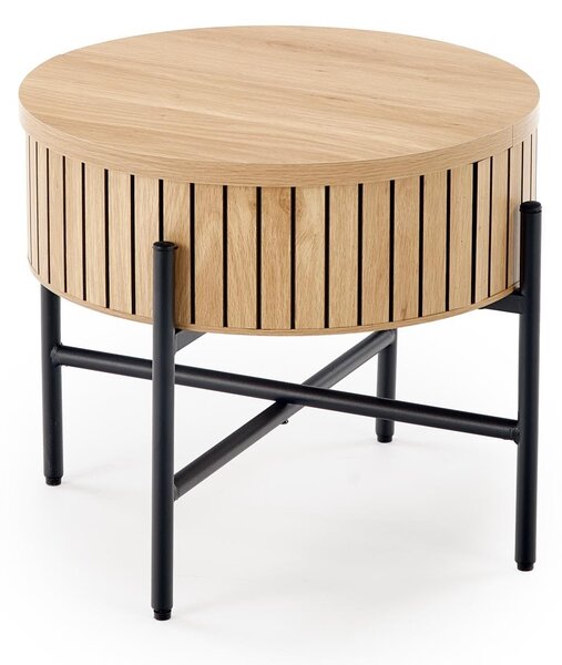 HALMAR Sada 2 ks konferenčných stolíkov Dante dub prírodný/čierna