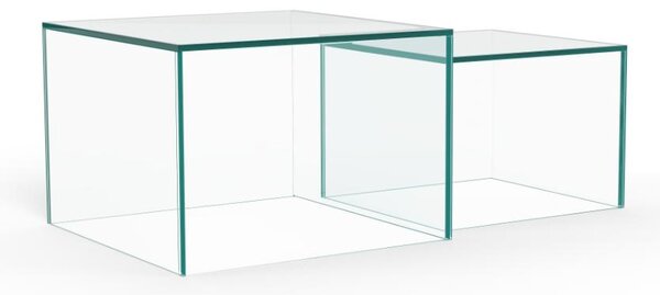 Actona Sada 2 ks konferenčných stolíkov Dice číra