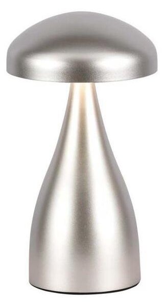 LED Stmievateľná dobíjacia stolná lampa LED/1W/5V 3000-6000K 1800 mAh strieborná