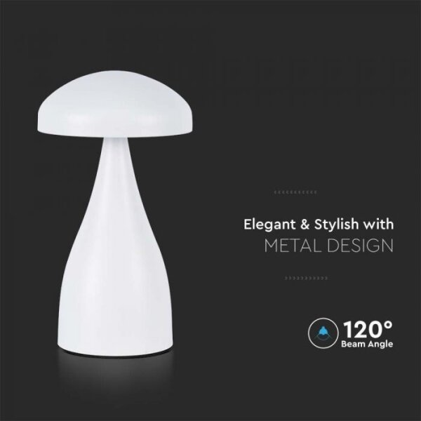 LED Stmievateľná dobíjacia stolná lampa LED/1W/5V 3000-6000K 1800 mAh biela