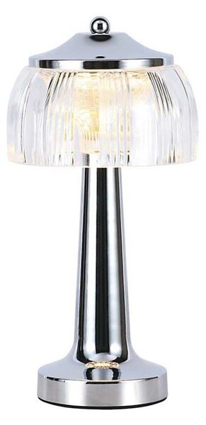 LED Stmievateľná stolná lampa LED/1W/5V 3000-6000K 1800 mAh chróm
