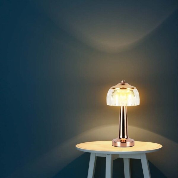 LED Stmievateľná stolná lampa LED/1W/5V 3000-6000K 1800 mAh rose gold