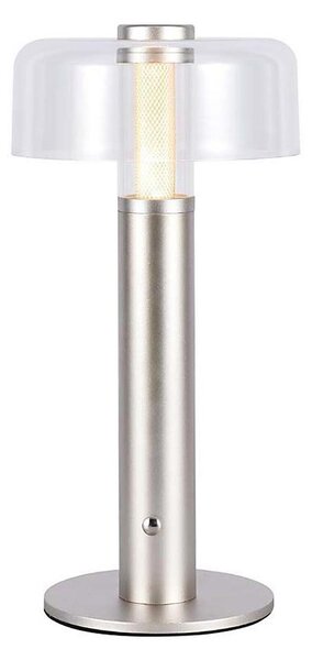 LED Stmievateľná dobíjacia stolná lampa LED/1W/5V 3000K 1800 mAh zlatá