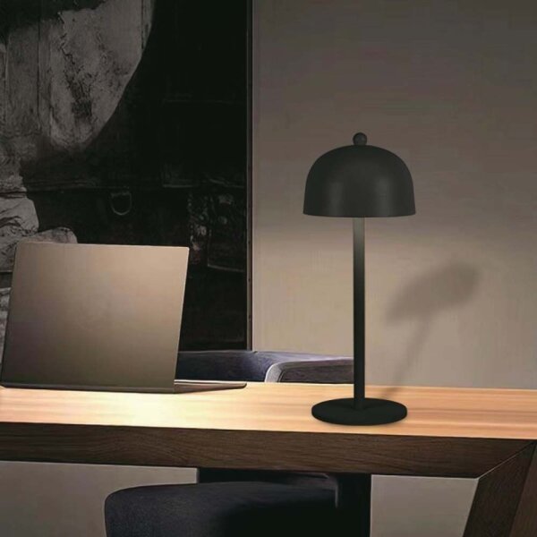 LED Stmievateľná dobíjacia stolná lampa LED/1W/5V 3000-6000K 1800 mAh čierna