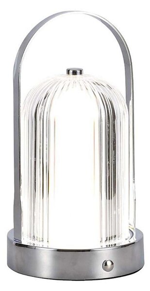 LED Stmievateľná stolná lampa LED/1W/5V 3000-6000K 1800 mAh chróm