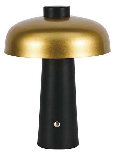 LED Stmievateľná dobíjacia stolná lampa LED/3W/5V 3000-6000K 1800 mAh čierna/zlatá